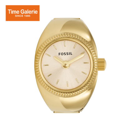 Fossil Watch Ring ES5246 Two-Hand Gold-Tone Stainless Steel